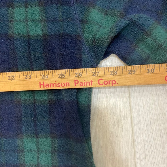 Walt Disney Vintage 90s Green Plaid Checkered Tigger Button Snap Fleece Size XL - Picture 9 of 12